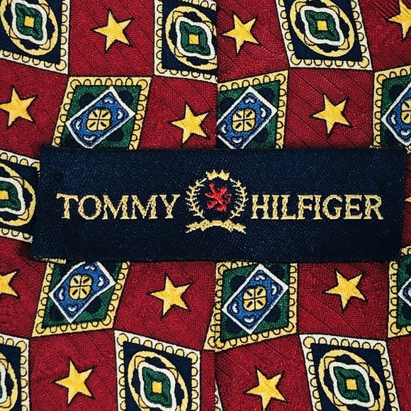 TOMMY HILFIGER Mens Necktie 100% Silk Tie - Picture 2 of 3